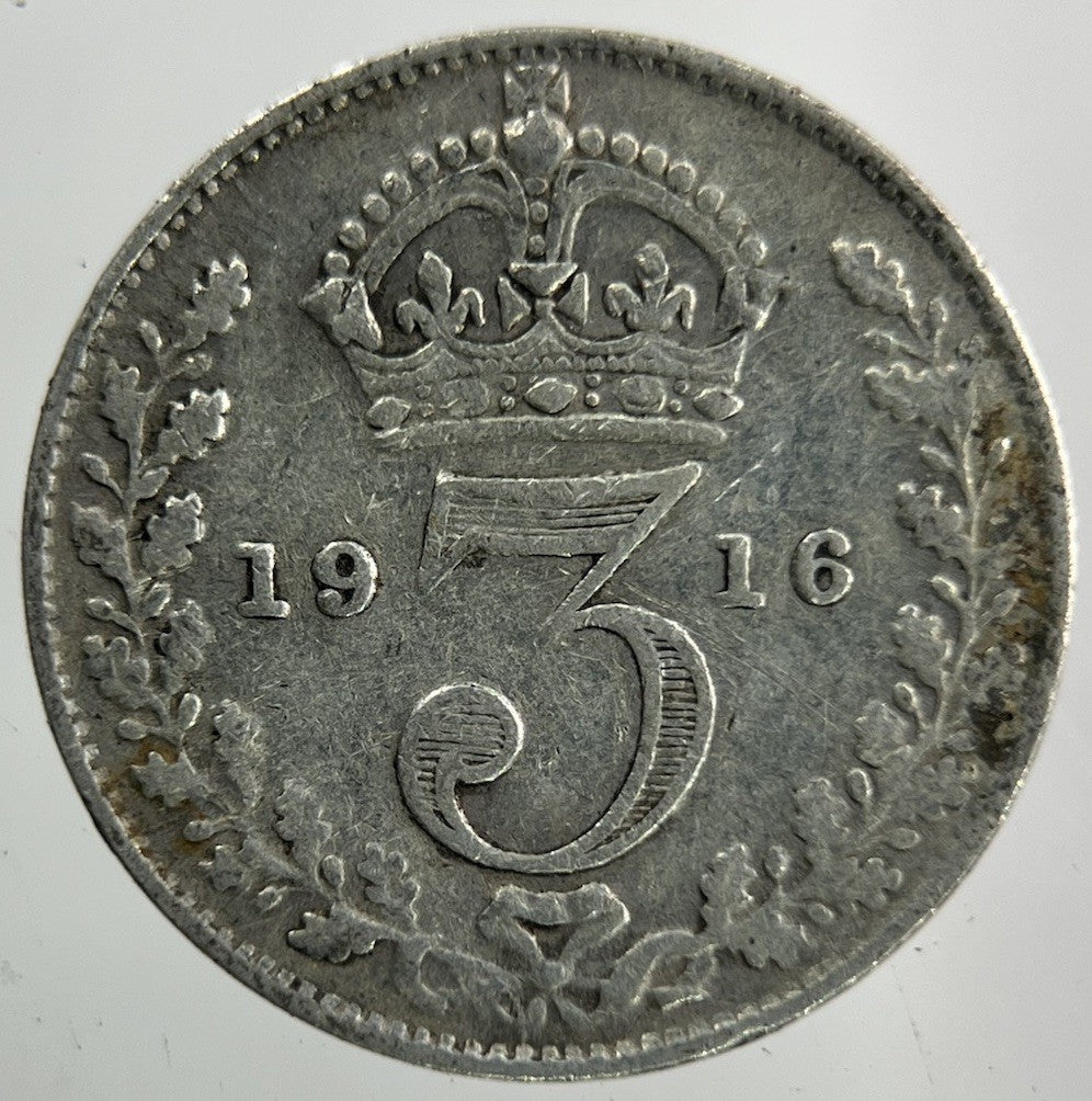 1916 George V Threepence Silver Coin | Collectable Grade
