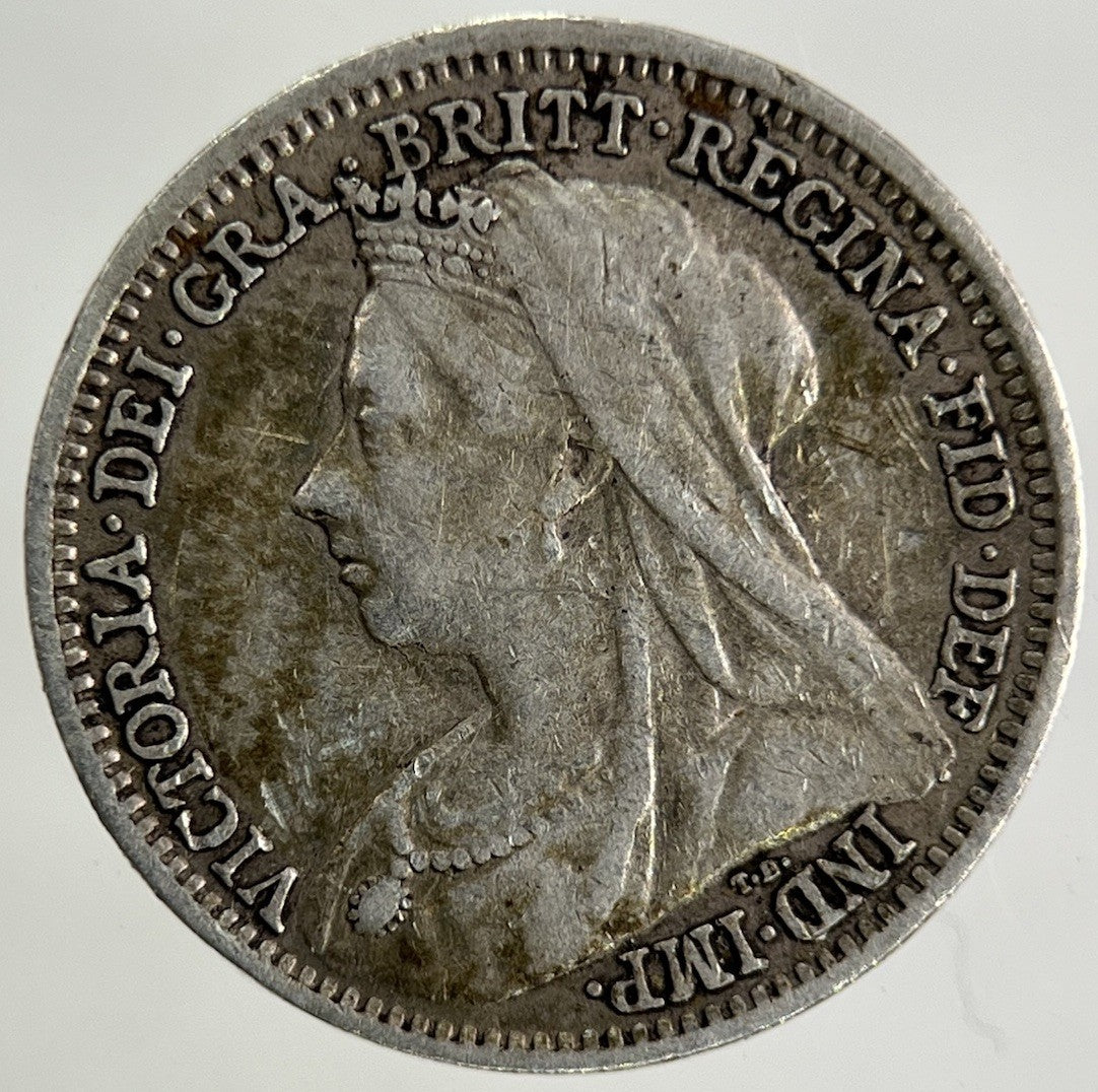 1901 Victoria Threepence Silver Coin | Fine Collectable Grade