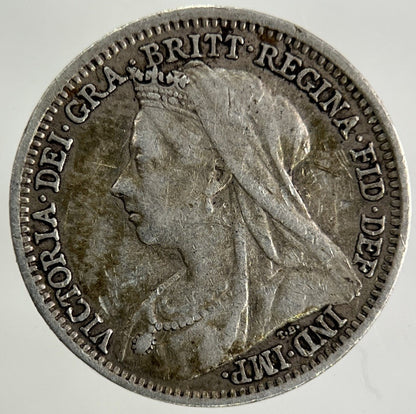 1901 Victoria Threepence Silver Coin | Fine Collectable Grade