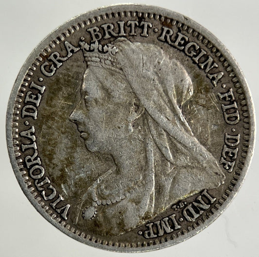 1901 Victoria Threepence Silver Coin | Fine Collectable Grade