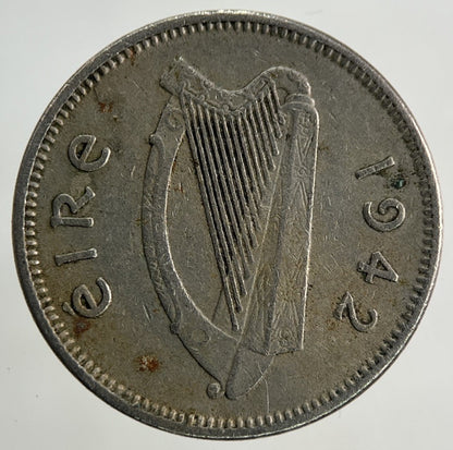 1942 Irish Threepence Coin | Fine Collectable Grade