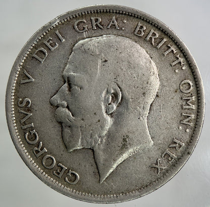 1915 George V Half - Crown Silver Coin | Fine Collectable Grade