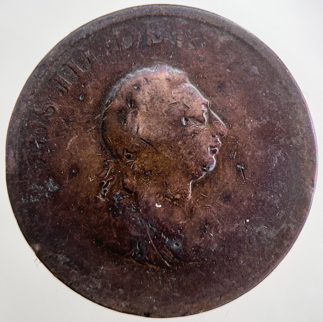 1799 George 3rd III Half - Penny British Coin | Collectable Grade | a7515
