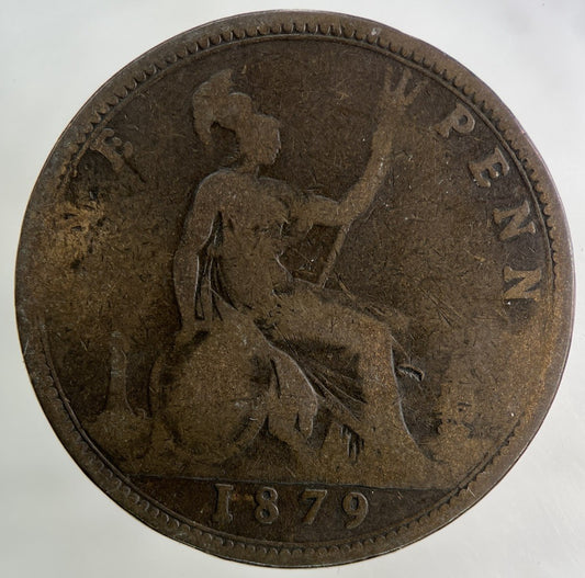 1879 Victoria One Penny Coin | Collectable Grade