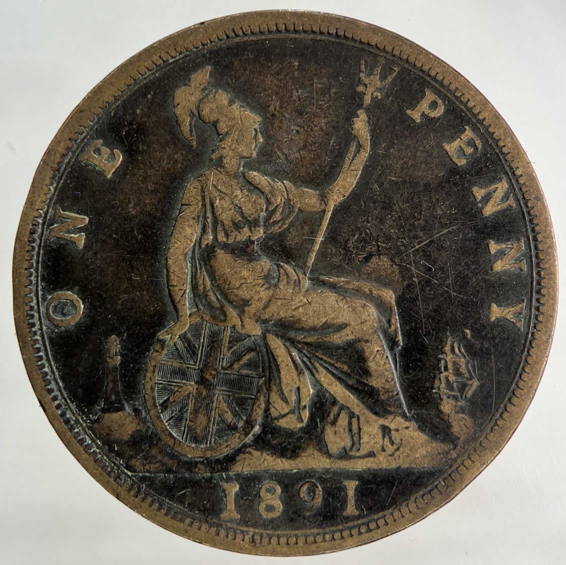 1891 Victoria One Penny Coin | Collectable Grade