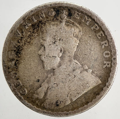 1912 India 1/4 Quarter Rupee Silver Coin | Collectable Grade | a6452