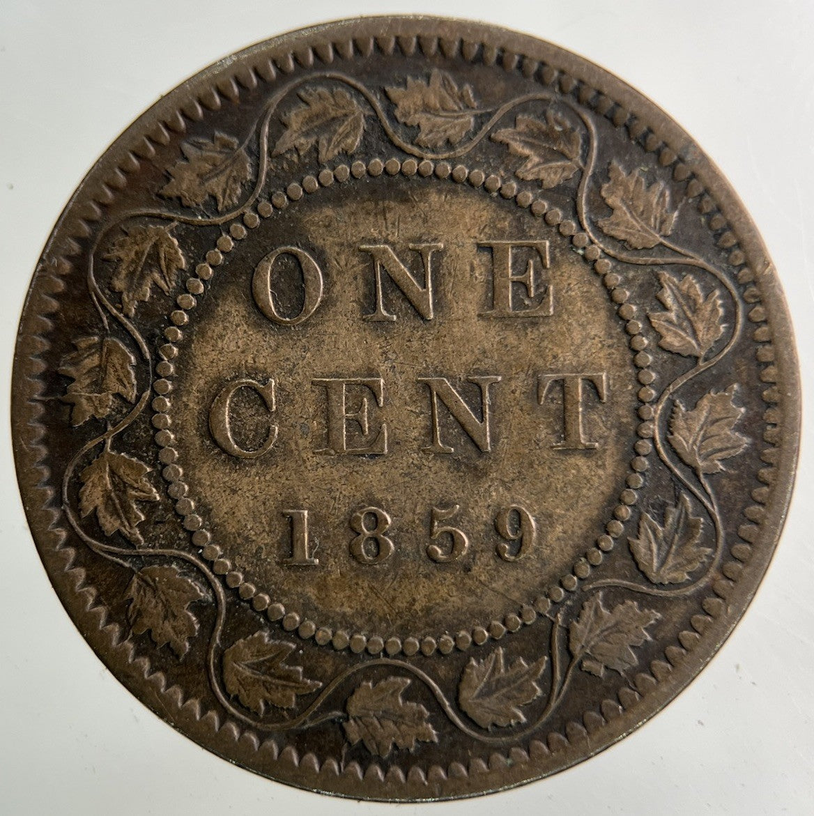 1859 Canada One Cent Coin | Very High Grade