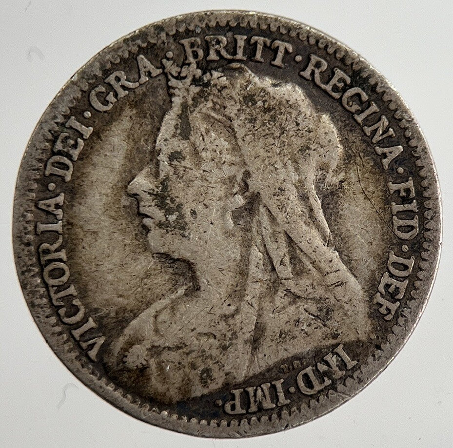 1901 Victoria Threepence Silver Coin | Collectable Grade | a8806