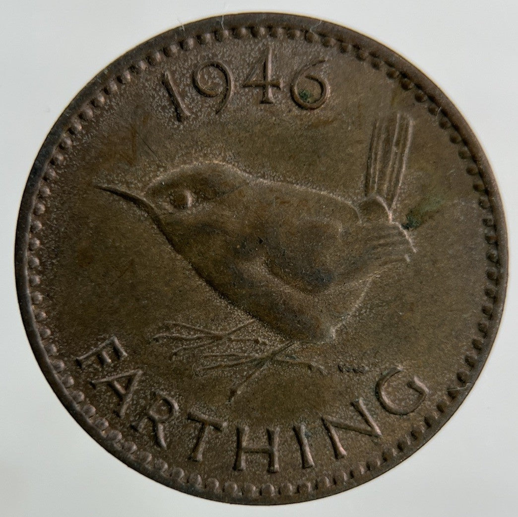 1946 George VI Wren Farthing Coin | Fine Collectable Grade