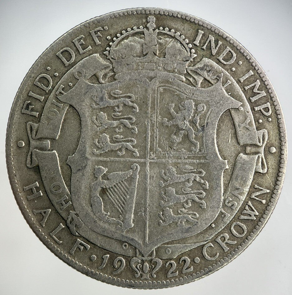 1922 George V Half - Crown Silver Coin | Fine Collectable Grade