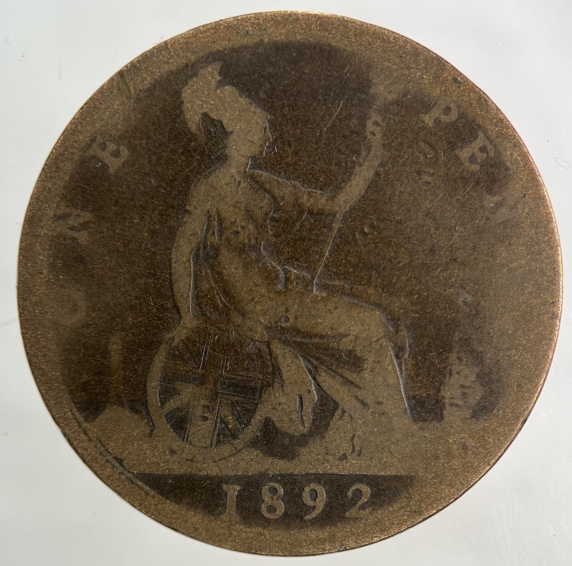 1892 Victoria One Penny Coin | Collectable Grade