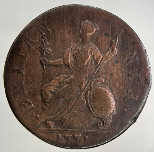 1771 George III 3rd Half - Penny Coin | Fine Collectable Grade