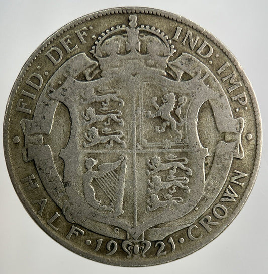 1921 George V Half - Crown Silver Coin | Collectable Grade