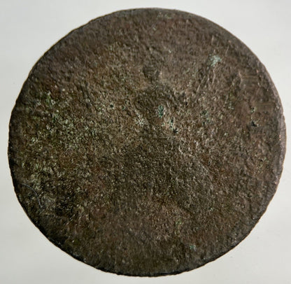 British George II 2nd Farthing Coin | Worn Grade