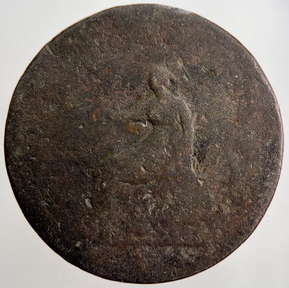 1806 George 3rd III Half - Penny British Coin | Worn Grade