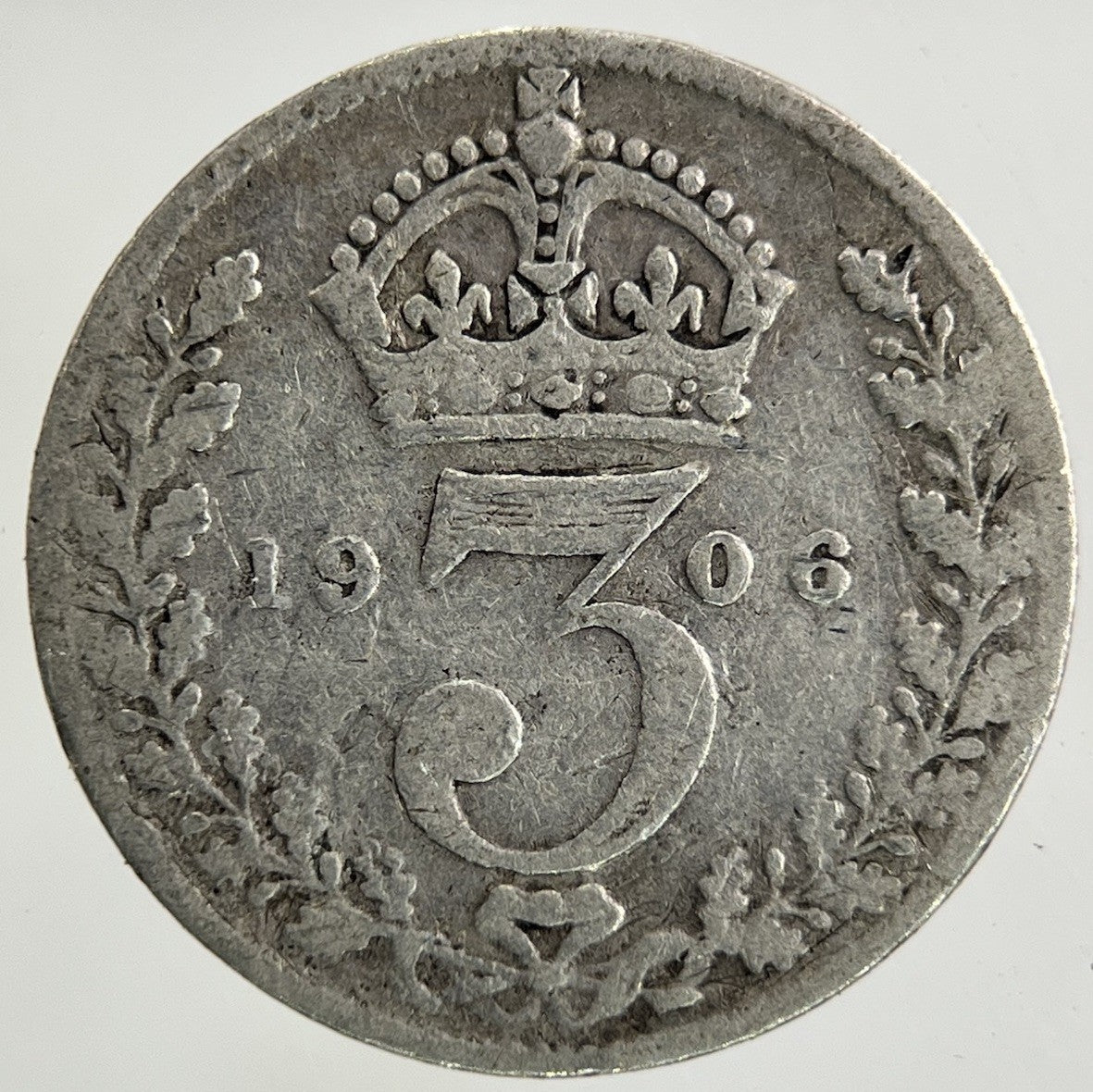 1906 Edward VII Threepence Silver Coin | Collectable Grade