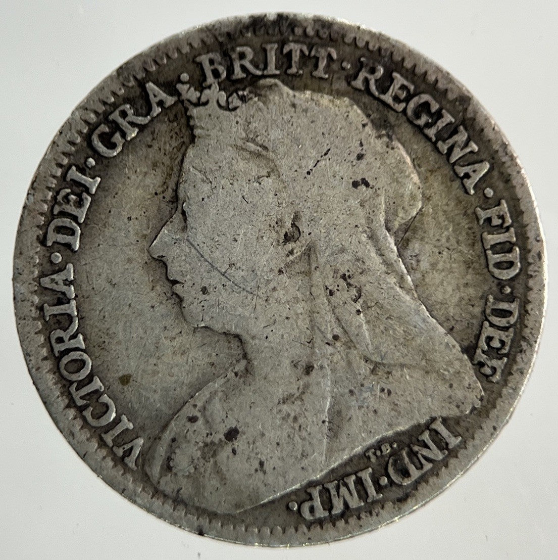 1896 Victoria Threepence Silver Coin | Fine Collectable Grade