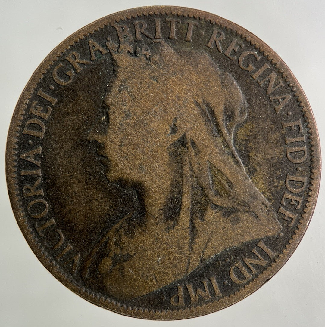 1897 Victoria One Penny Coin | Collectable Grade