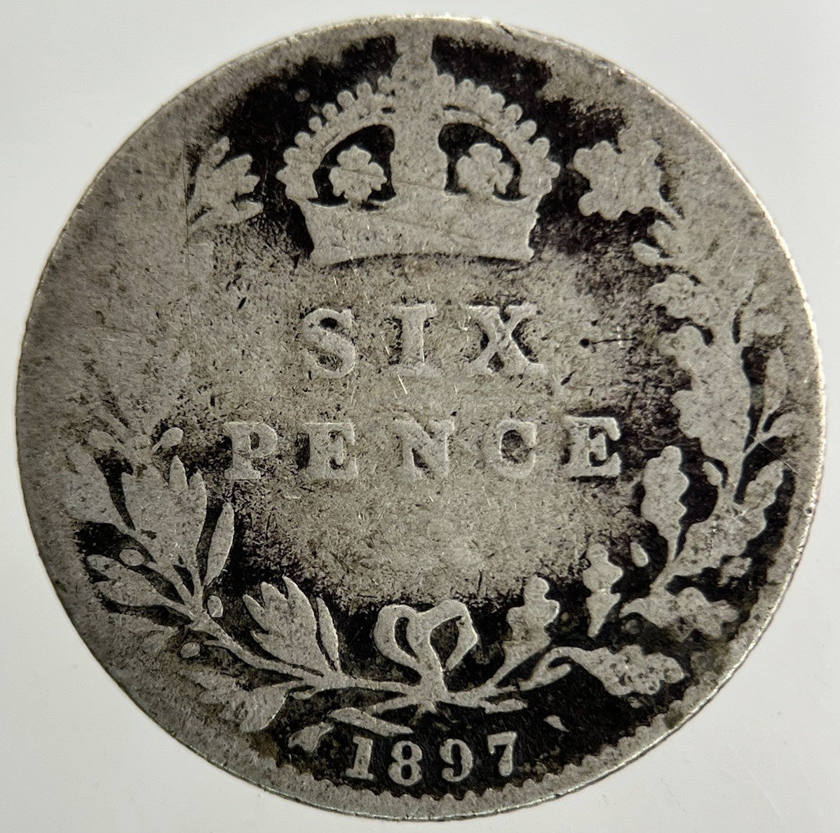 1897 Victoria Sixpence Silver Coin | Collectable Grade