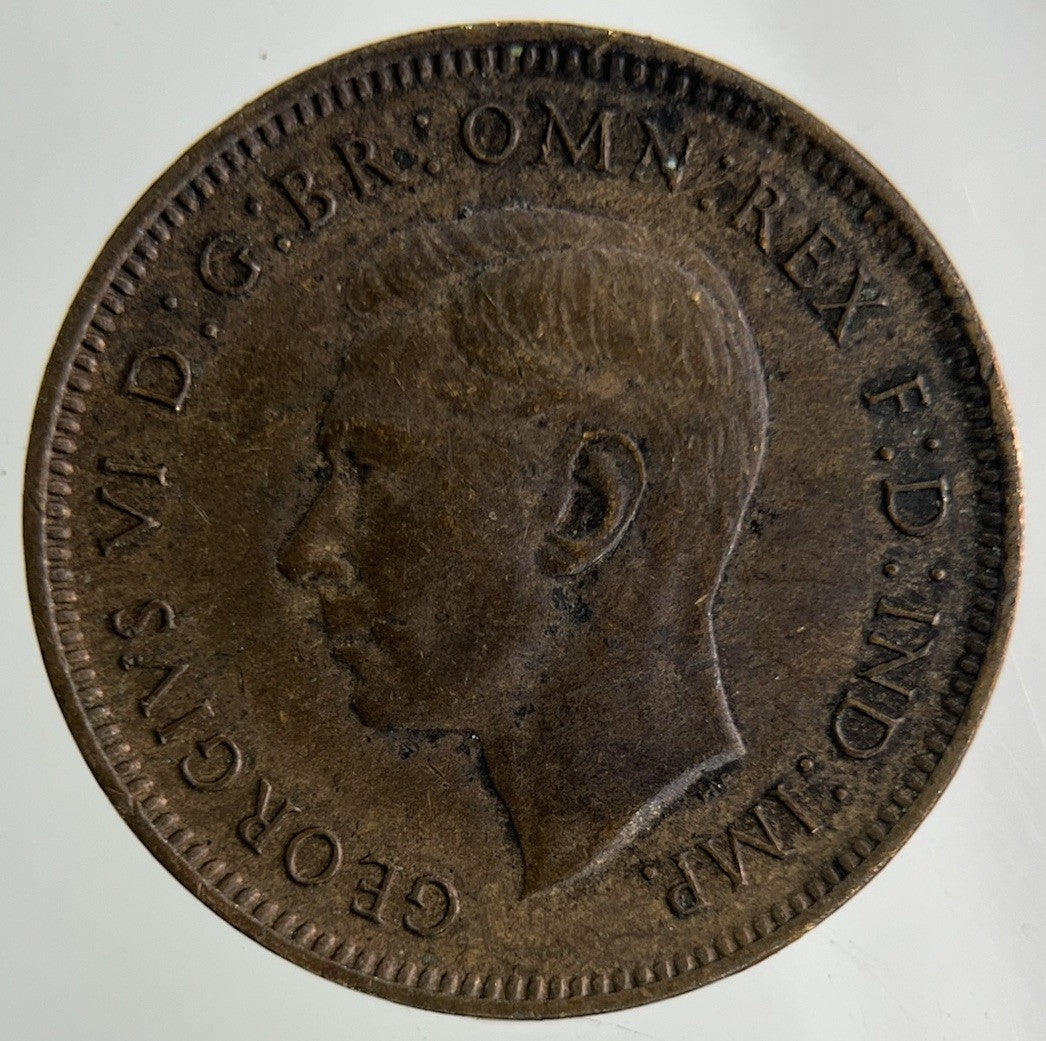 1945 George VI Wren Farthing Coin | Fine Collectable Grade