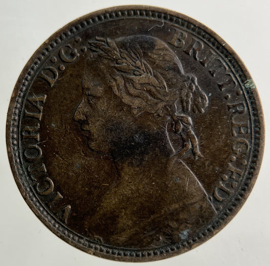 1875 - H Victoria Farthing Coin | Collectable Grade