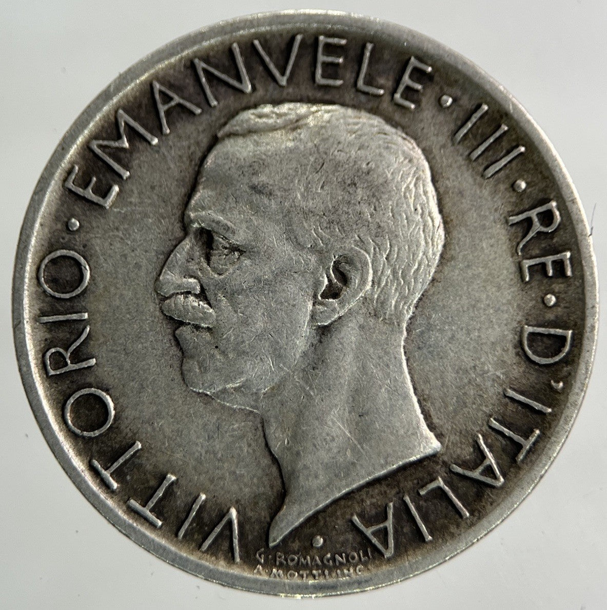1929 Italy 5 Lira Silver Coin | Fine Collectable Grade