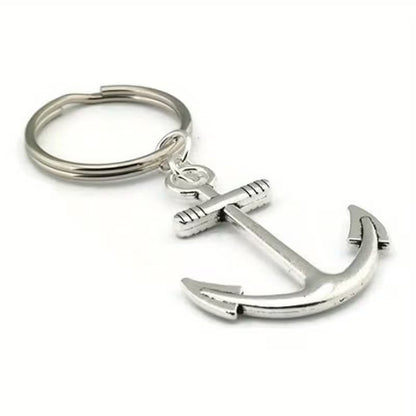 Mini Metal Ship Anchor Keychain Bag Purse Key - Ring UK