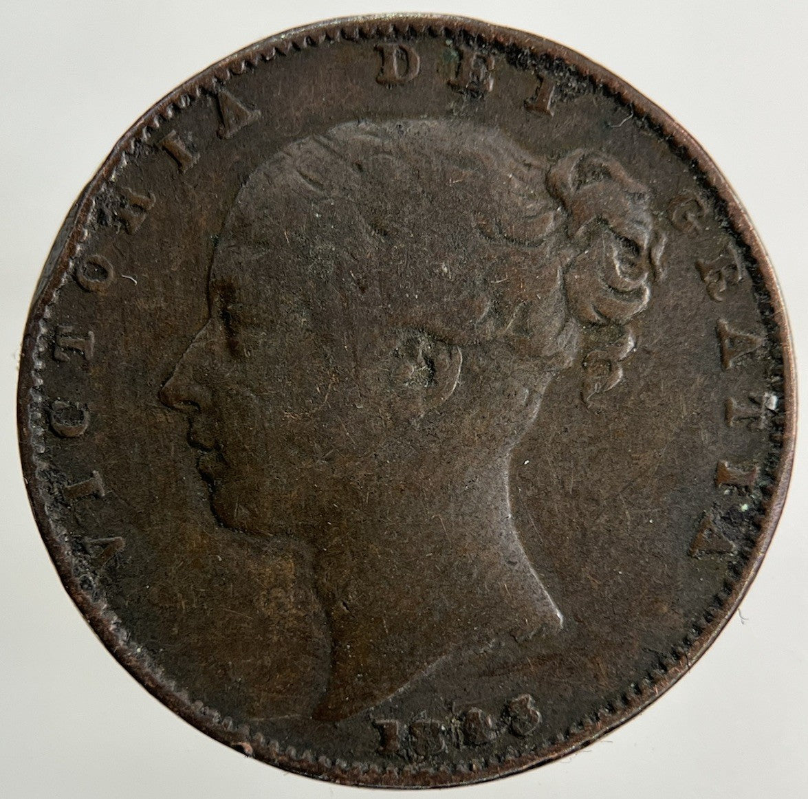 1843 Victoria Farthing Coin | Collectable Grade