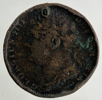 British George IV Farthing Coin | Fair Grade