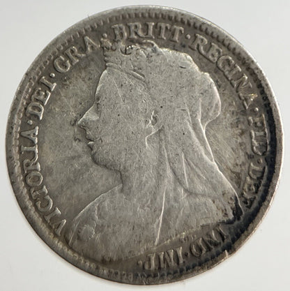 1895 Victoria Threepence Silver Coin | Fine Collectable Grade | a8484