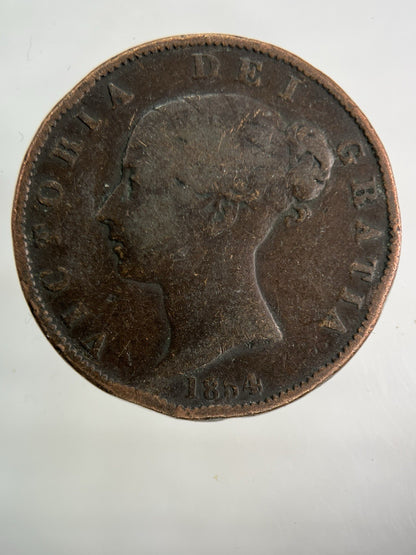 1854 Victoria Half - Penny Coin | Collectable Grade