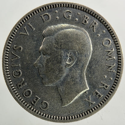 1944 George VI Shilling Silver Coin | Fine Collectable Grade