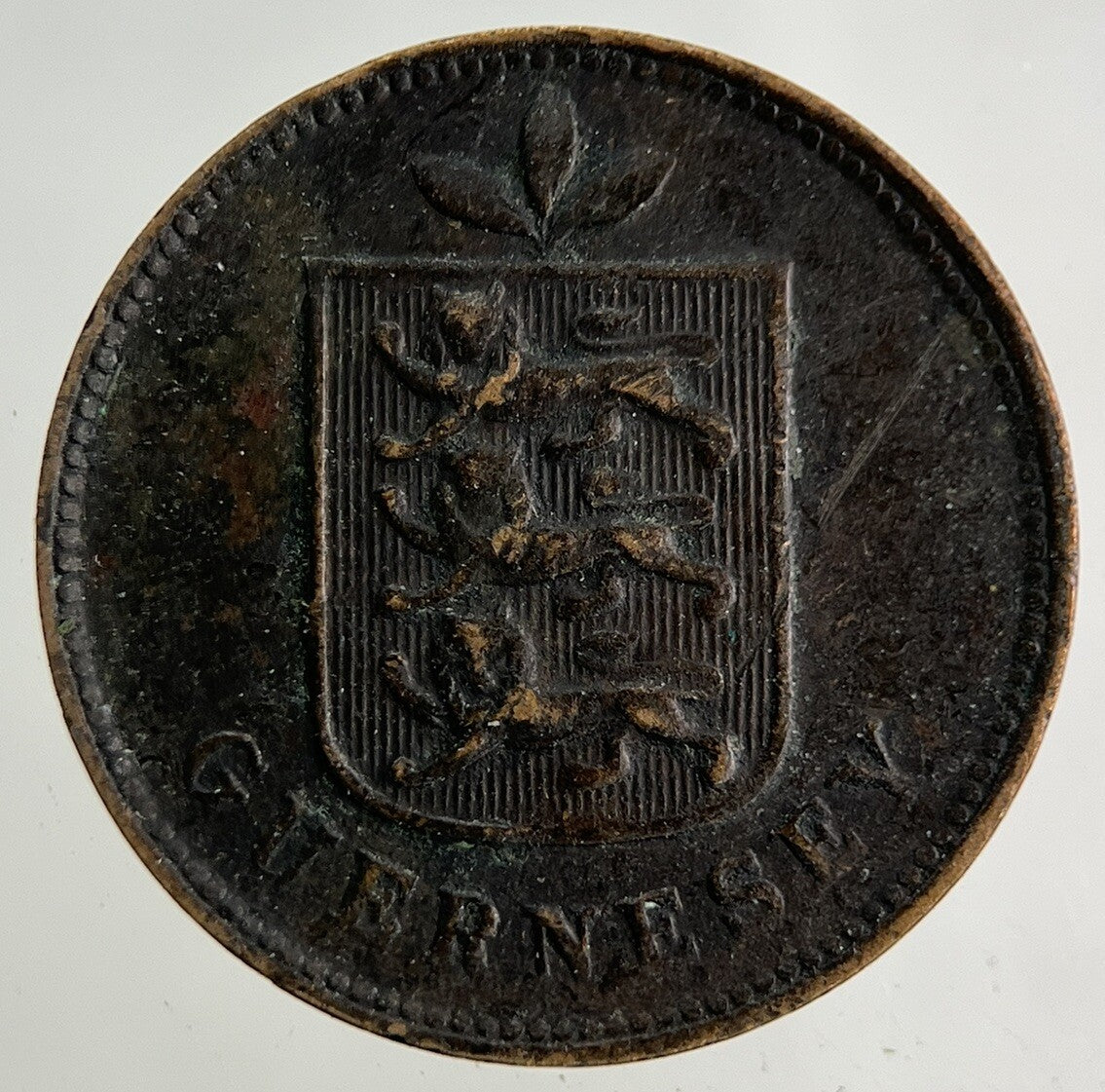 1903 Guernsey 1 Double Coin | Fine Collectable Grade