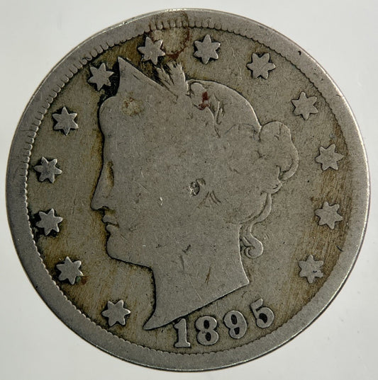 1895 US USA Nickel 5 V Cents Coin | Collectable Grade