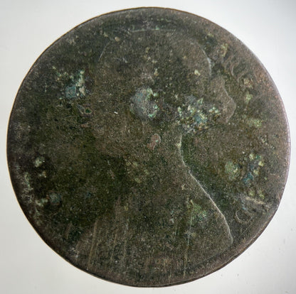 1865 Victoria One Penny Coin | Fair Grade