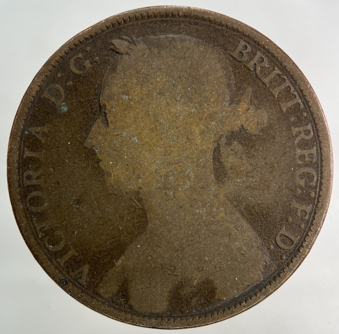 1892 Victoria One Penny Coin | Collectable Grade