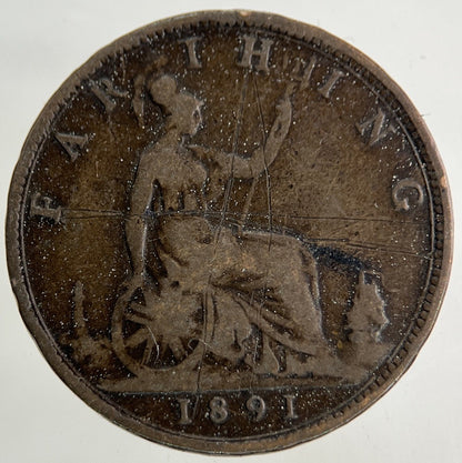 1891 Victoria Farthing Coin | Collectable Grade