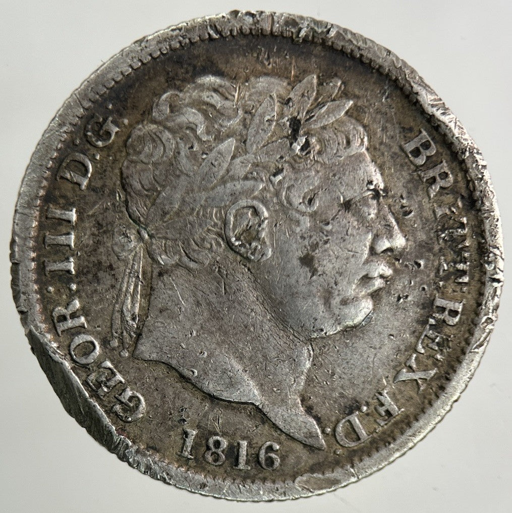 1816 George III 3rd Shilling Silver Coin | Collectable Grade