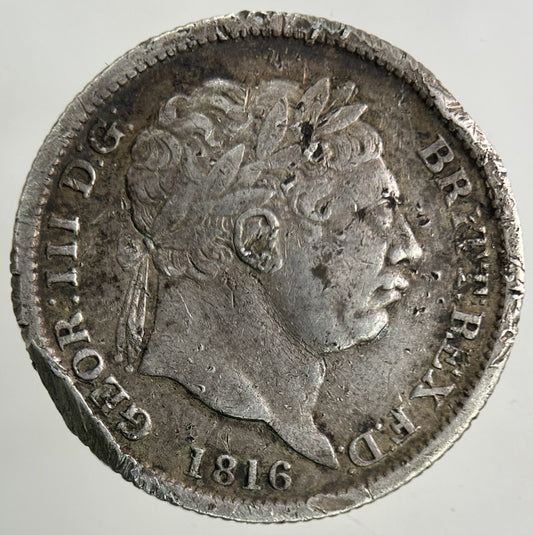 1816 George III 3rd Shilling Silver Coin | Collectable Grade