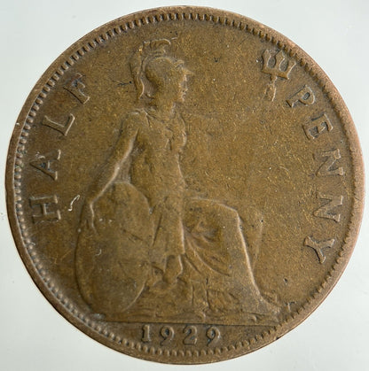 1929 George V Half - Penny Coin | Collectable Grade