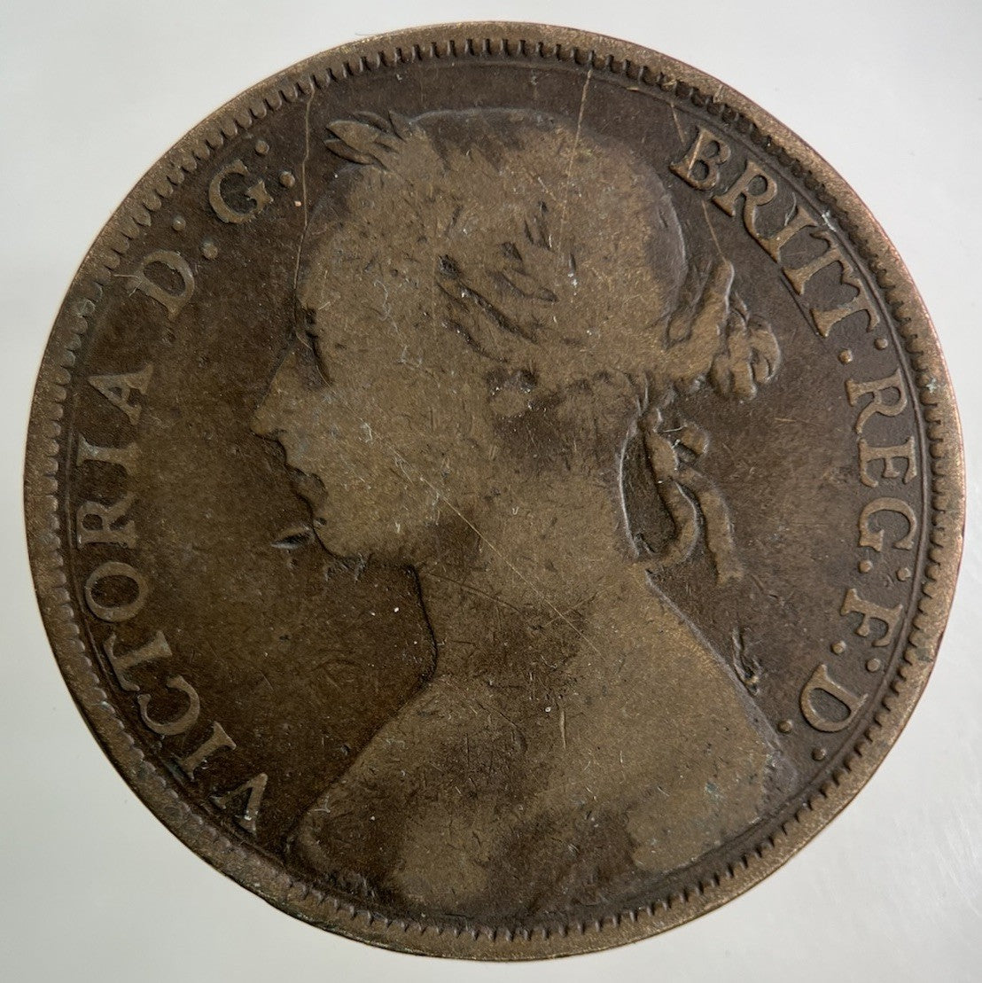 1886 Victoria One Penny Coin | Collectable Grade