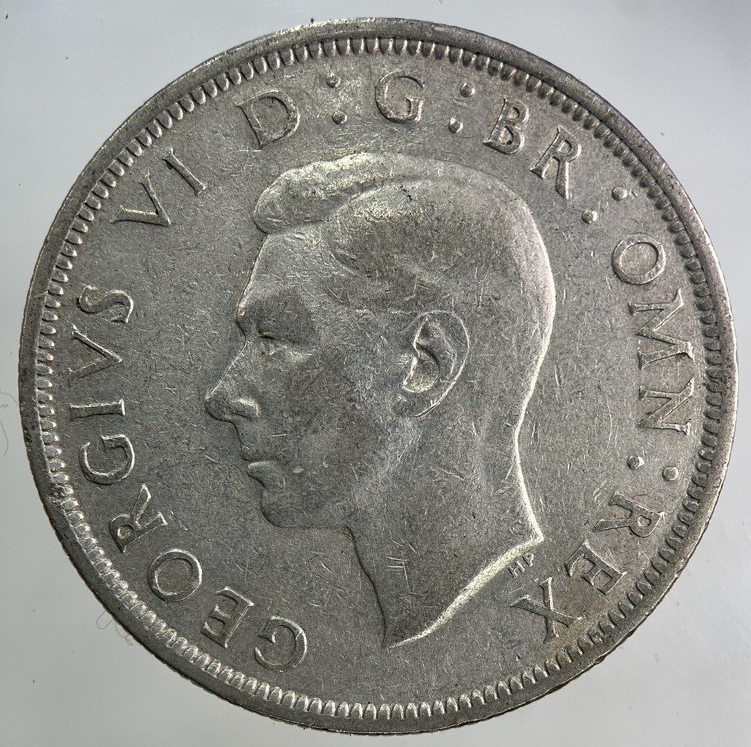 1942 George VI Half - Crown Silver Coin | Fine Collectable Grade