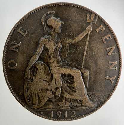 1912 - H George V One Penny Coin | Collectable Grade
