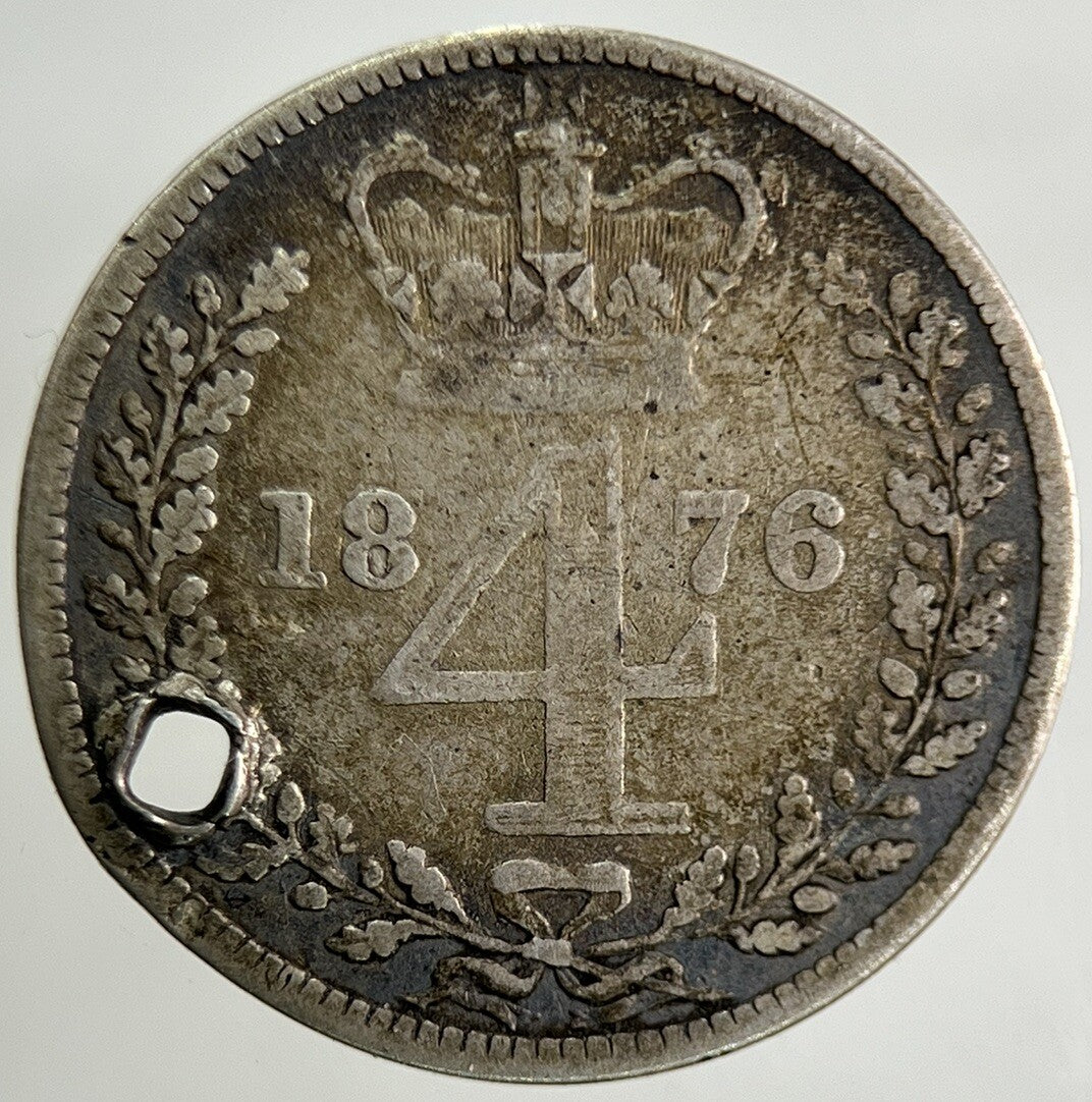 1876 Victoria Maundy Four - Pence Silver Coin | Collectable Grade