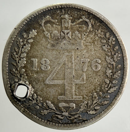 1876 Victoria Maundy Four - Pence Silver Coin | Collectable Grade