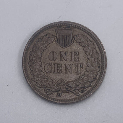 1882 US USA Indian Head One 1 Cent | American Copper Coin | Fine Grade | a423