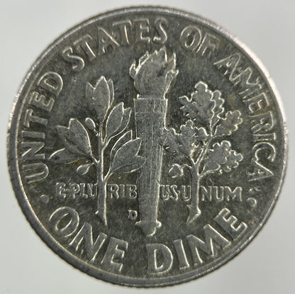 1962 - D US USA Roosevelt Dime Silver Coin | Fine Collectable Grade