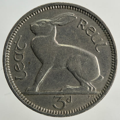 1953 Irish Threepence Coin | Fine Collectable Grade