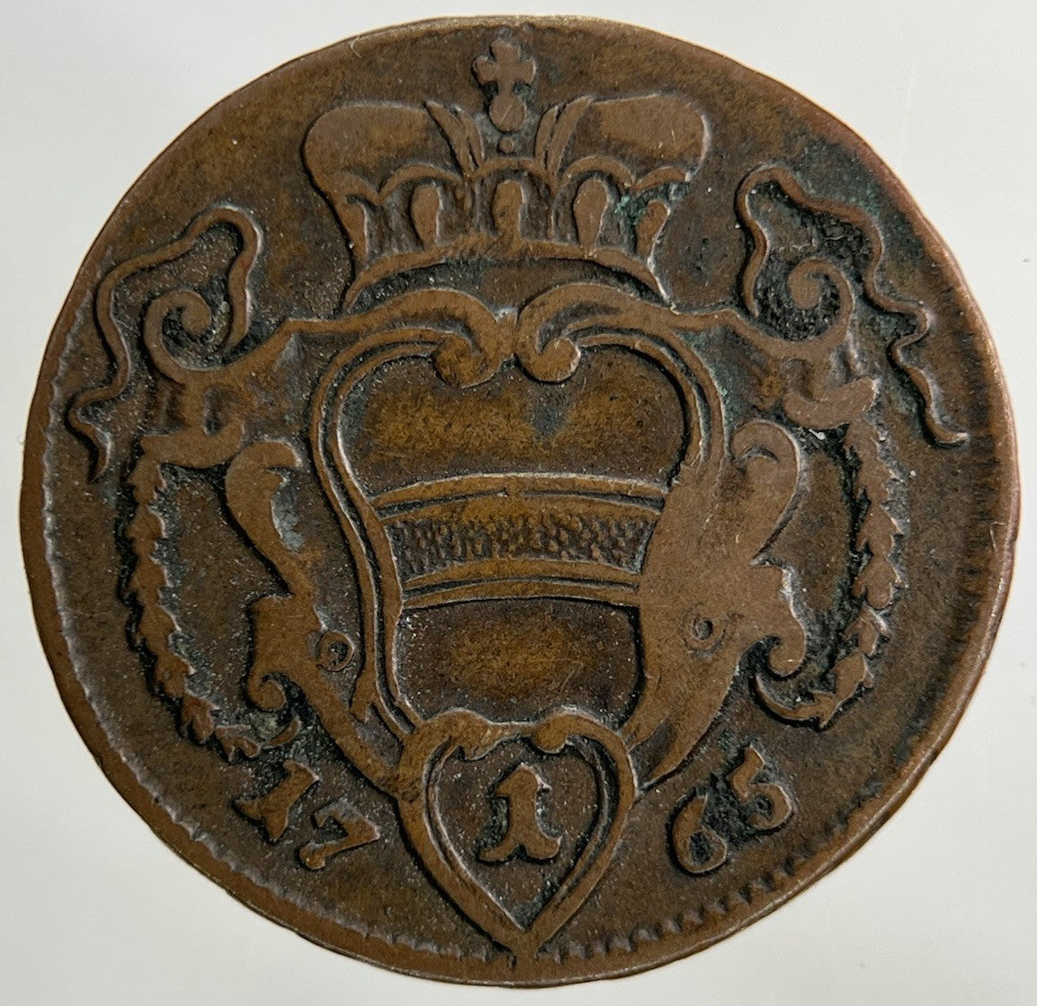1765 Austria Hungary 1 Pfennig Coin | Fine Collectable Grade