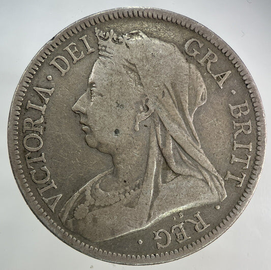 1893 Victoria Half - Crown Silver Coin | Fine Collectable Grade